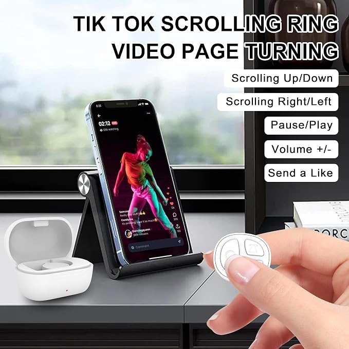 Tiktok Scrolling Ring, Scrolling Ring Remote