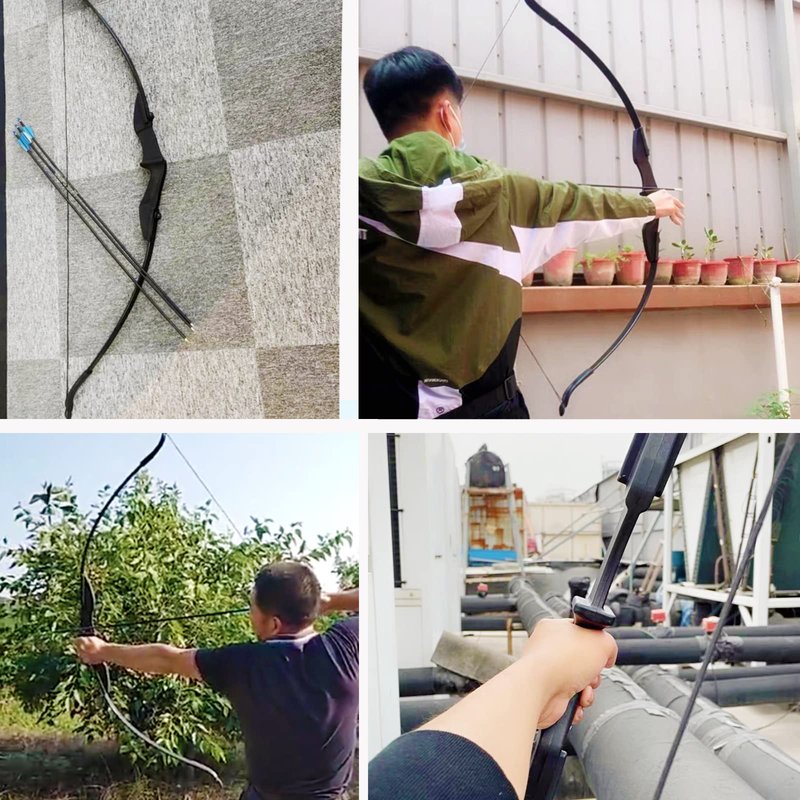 SOPOGER Recurve Bow and Arrow Set for Adults & Youth 20 30 40lb, Takedown Archery Kit for Beginners Right & Left Handed Outdoor Target Practice & Training (20 LBS)
