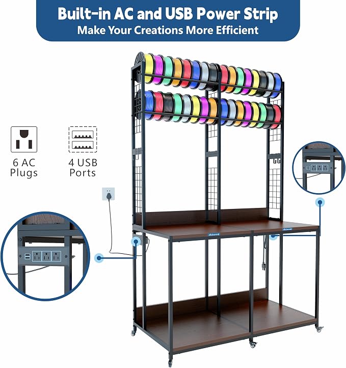 Upgraded Dual 3D Printer Stand