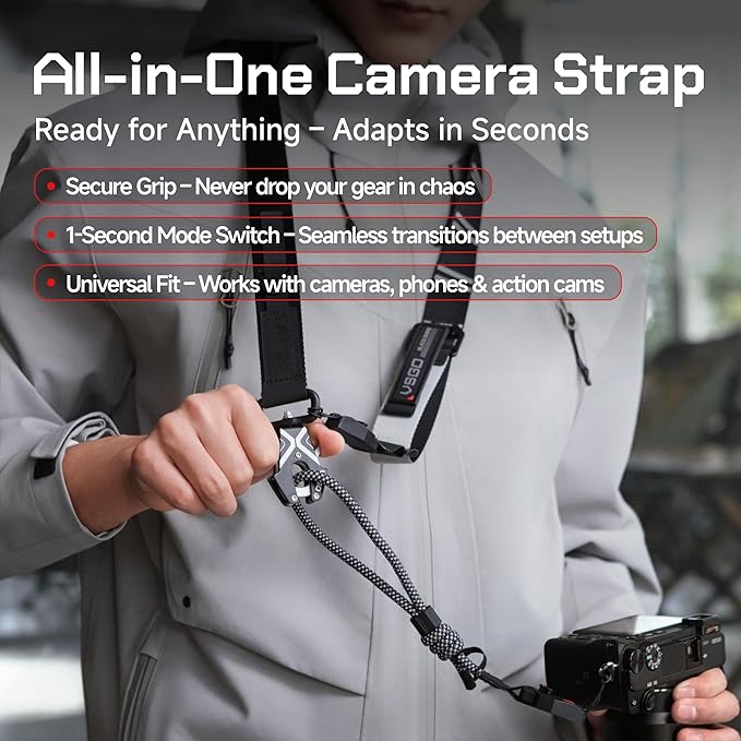 VSGO Urban Camera Strap – Quick Release, Anti-Twist, Comfortable Nylon Sling
