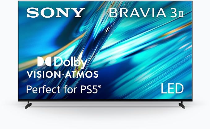 Sony 85 Inch BRAVIA 3 II LED 4K HDR Smart Google TV with Gemini K-85XR30M2 | XR Processor with AI Technology, Dolby Vision/Atmos, 120Hz Refresh Rate, 4K movie credits included, 4xHDMI 2.1, PS5 Features