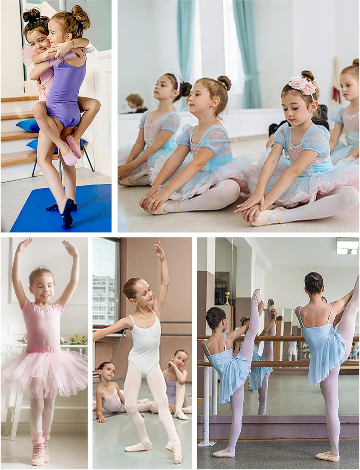 Phoeswan Ballet Shoes - PU Leather Dance Slippers for Girls | Toddler to Big Kid Sizes