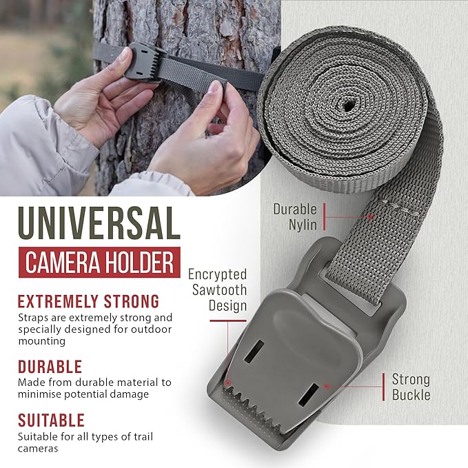 The...Cam Quick Camera Holder EasyStrap-3, Premium 3 Pack Trail Camera Straps