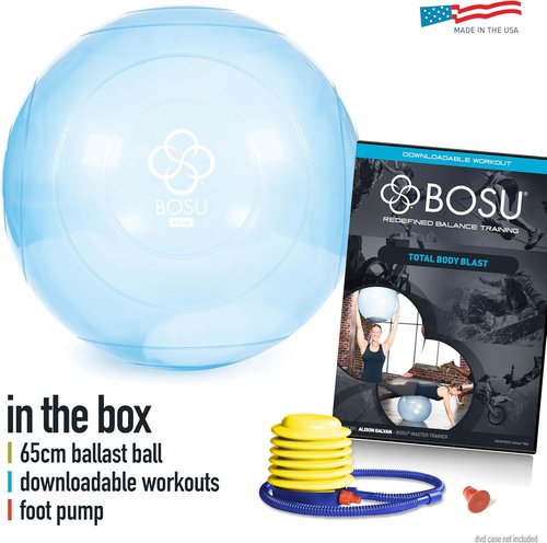 BOSU® Ballast® 65CM Exercise Ball - Durable, Made in the USA for Optimal Stability and Balance