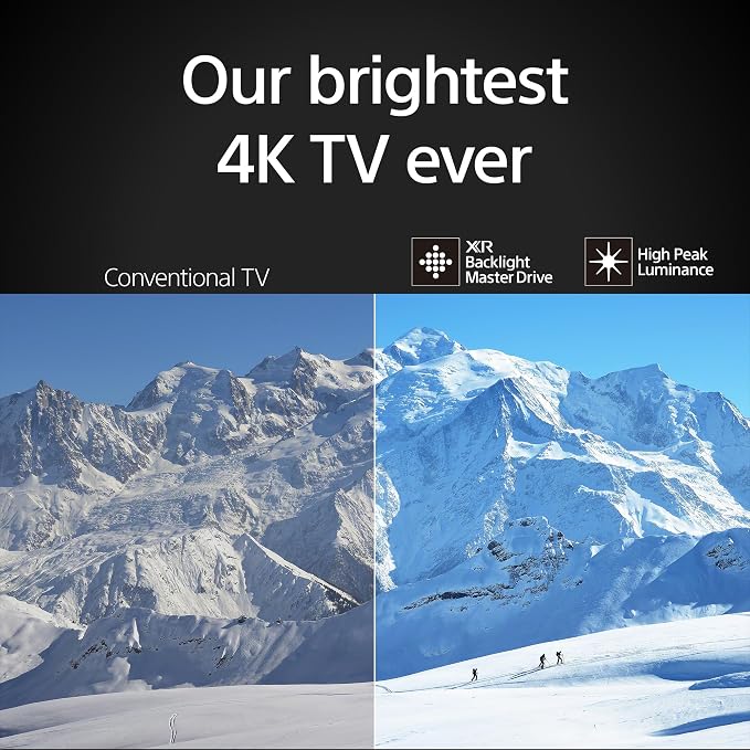 Sony 65 Inch BRAVIA 9 Mini LED QLED 4K HDR Smart Google TV (K-65XR90) | Dolby Vision/Atmos, PS5 Features, XR Backlight Master Drive, X-Wide Angle, X-Anti Reflection, 4K movie credits included