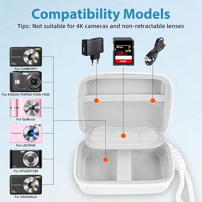 Digital Camera Case Compatible
