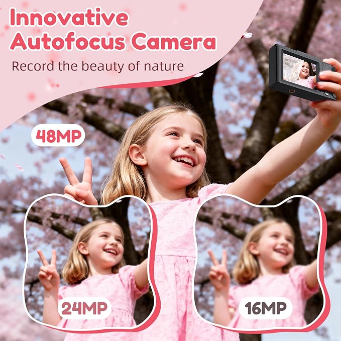 Digital Camera, FHD 4K Digital Point and Shoot Camera