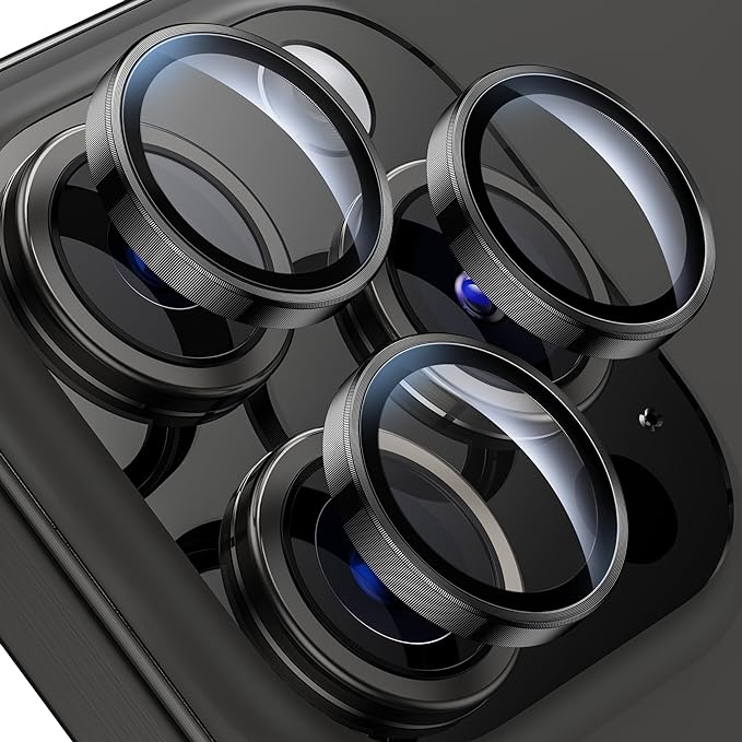 WSKEN for iPhone 15 Pro/iPhone 15 Pro Max Camera Lens Protector, Shatterproof