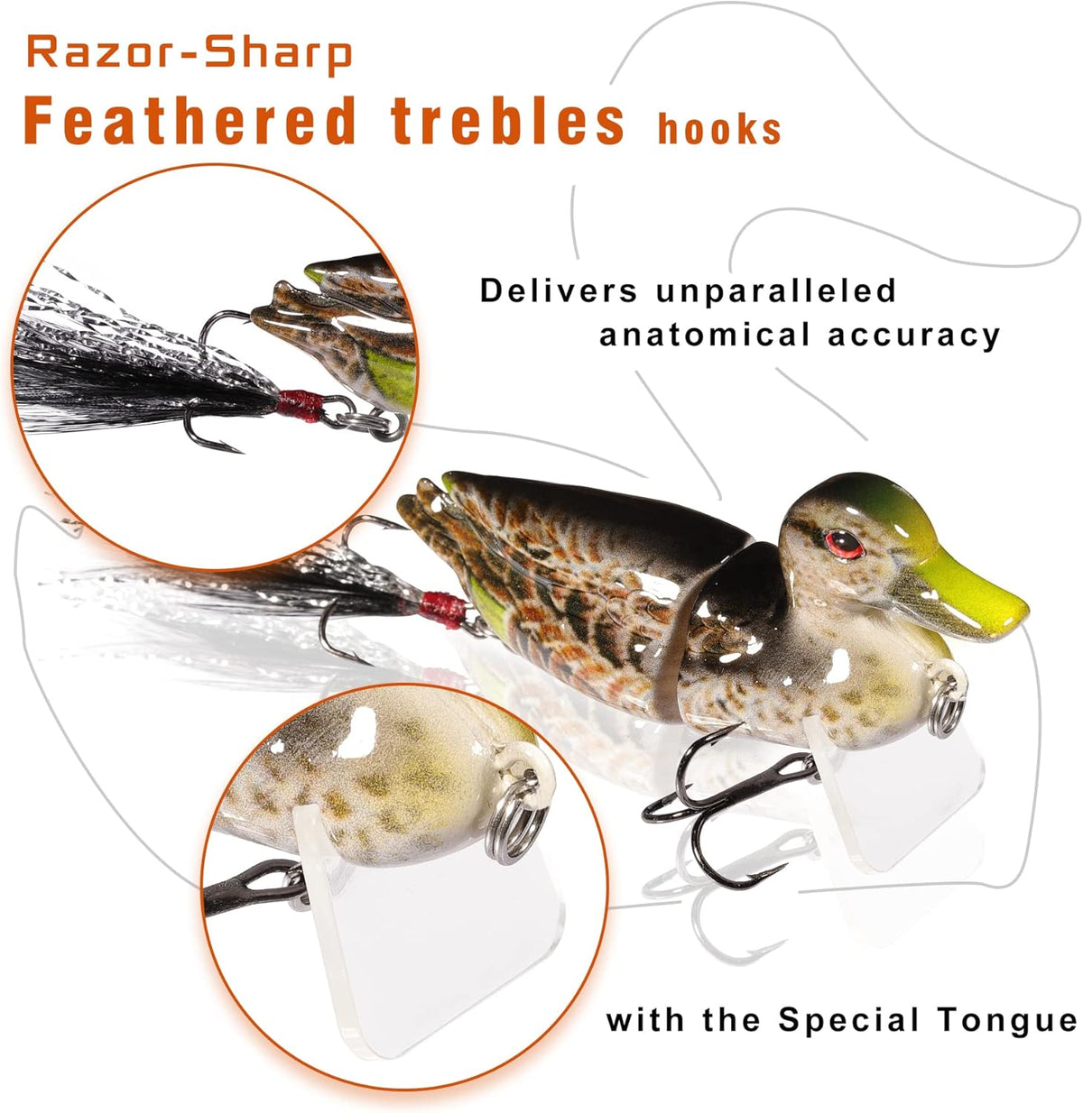 TRUSCEND Swimmax Fishing Lure - Wiggling, Vibrating, Rattling Jointed Swimbait for Bass & Trout