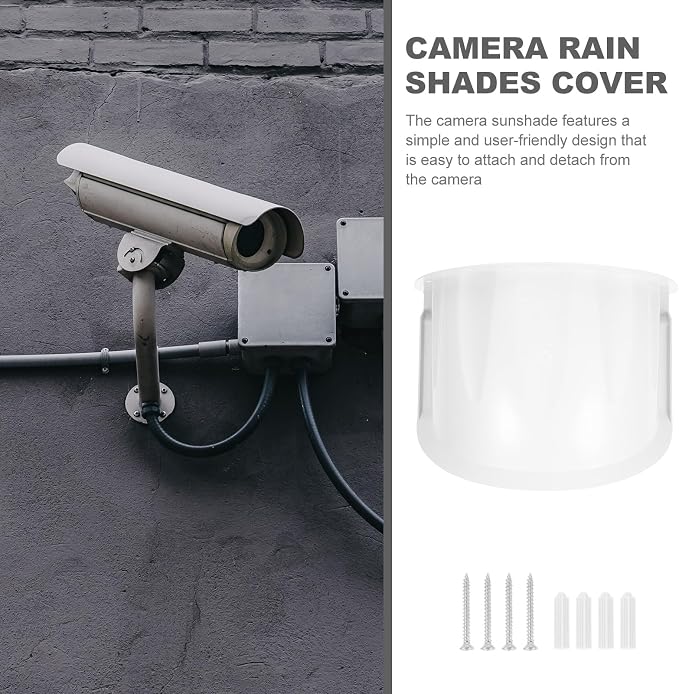 HOMSFOU Outdoor Camera Rain Cover Weatherproof Protective Roof Shield Sun Shade
