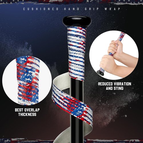 Gonex Baseball Bat Grip Tape - 1.1mm Full Adhesive for Pro Feel | Available in 1 Pack or 2 Packs