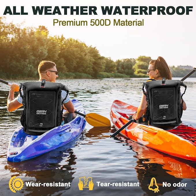 OSAH DRYPAK Waterproof Backpack Dry Bag 35L/55L/85L – Heavy Duty Roll-Top
