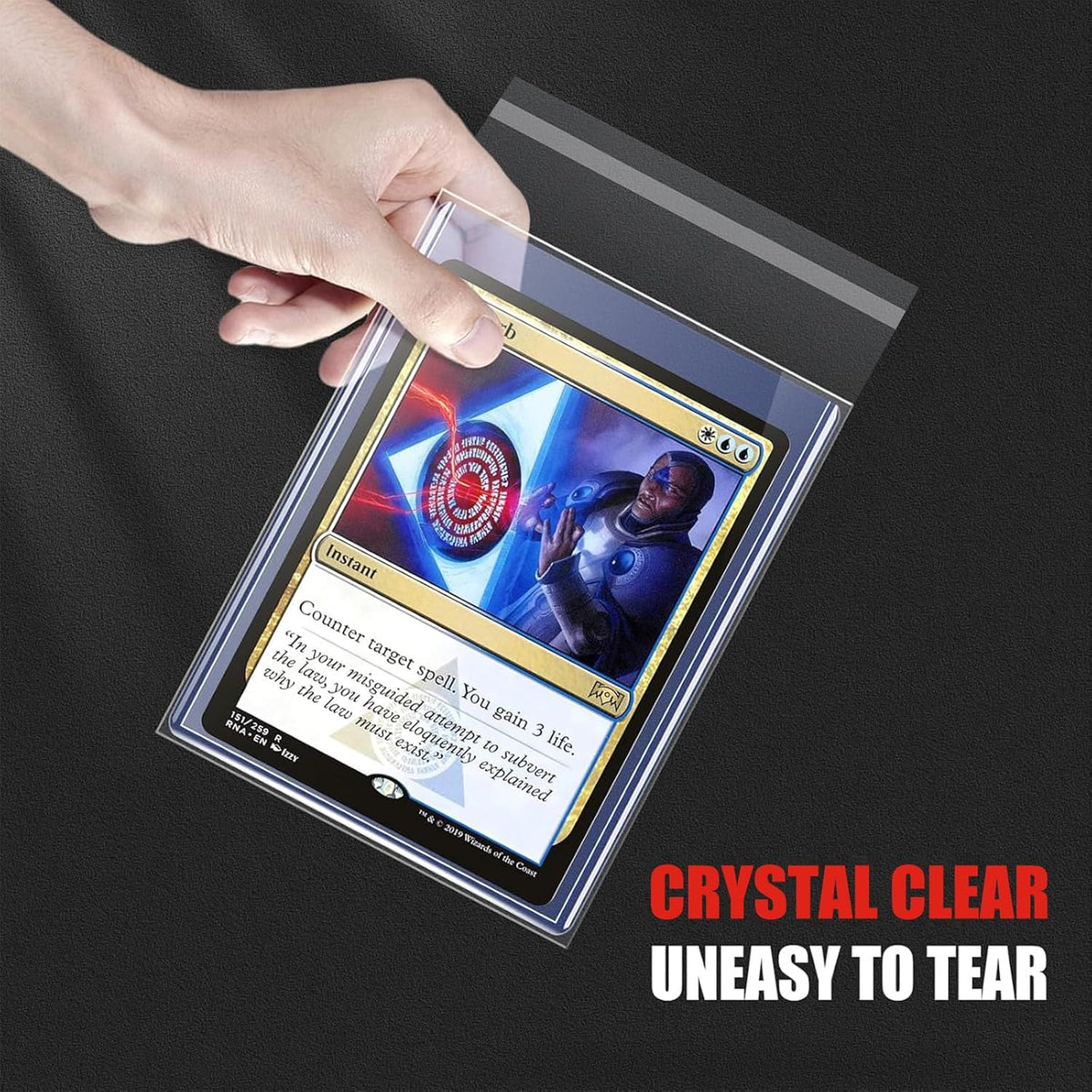 Triple Protections 300ct Card Sleeves - Premium Hard Plastic TopLoads & Resealable Penny Sleeves | 3"x4" Sports Trading Card Holder