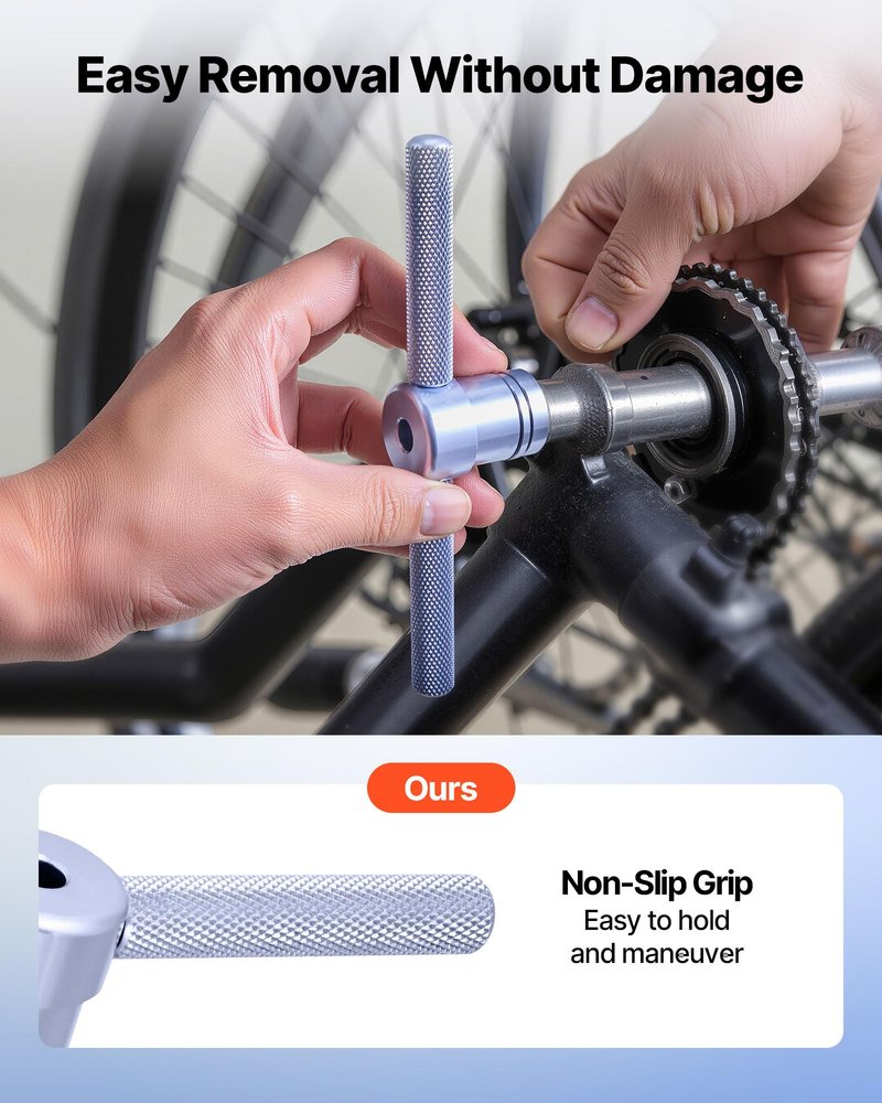 VEVOR Bicycle Bearing Press Kit, Bike for Wheels/Hub Bearing Installation with Bushings & Wrenches, Bike Soft Tail Frame Turning Point Hub Assembly Tool 25pcs