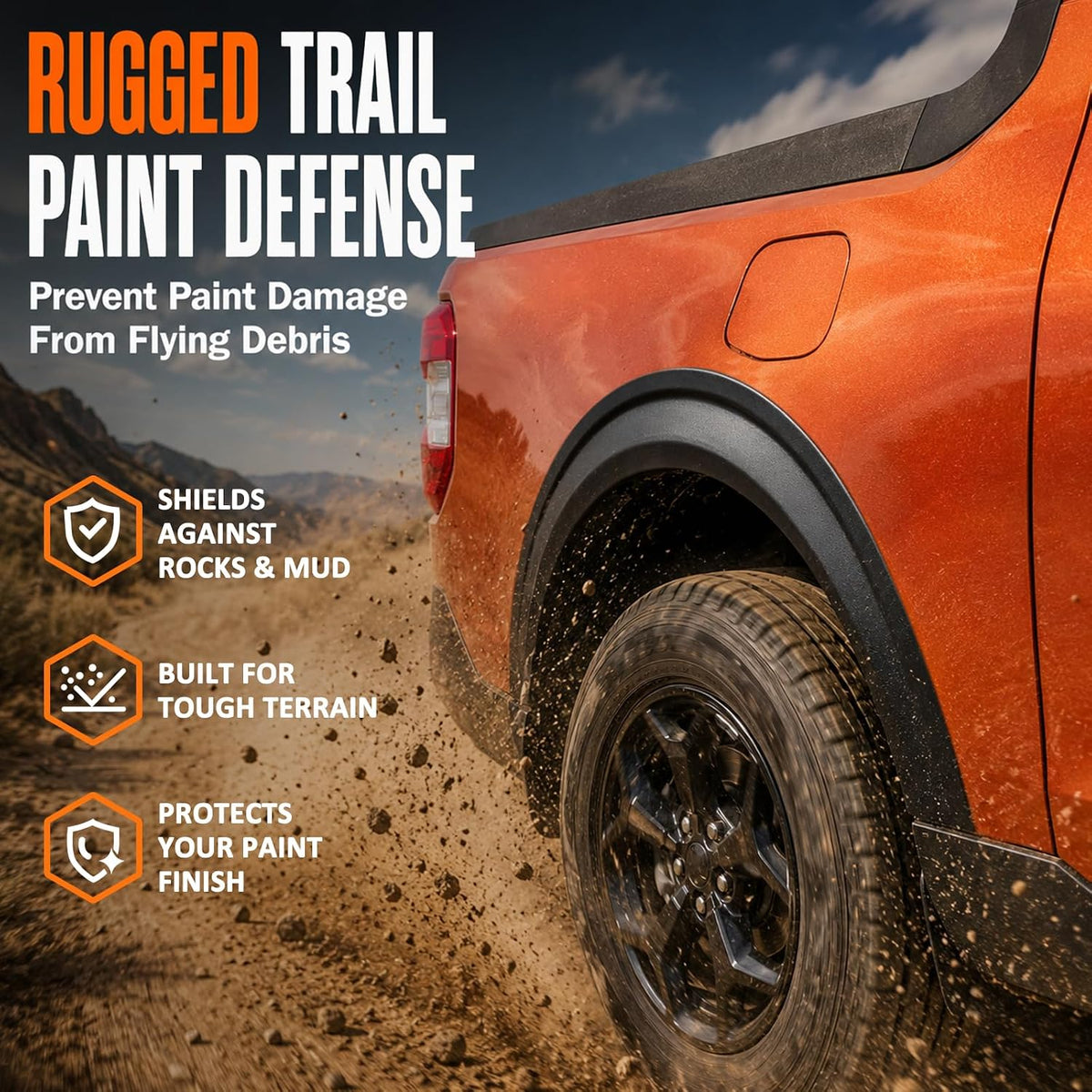 Mabett Fender Flares for 2022-2026 Ford Maverick Accessories