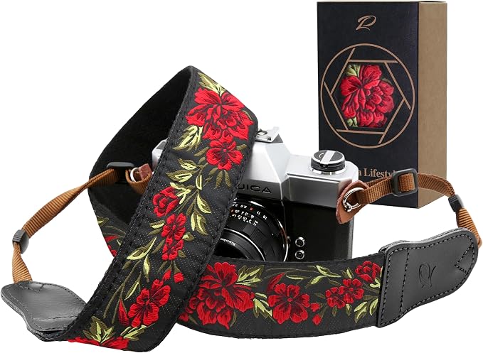 Padwa Lifestyle Rose Flower Camera Strap