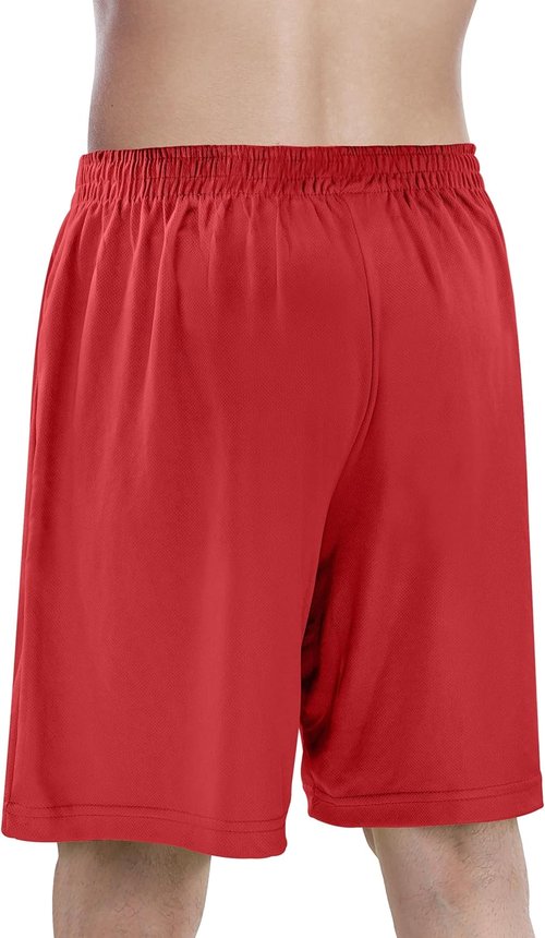 NY Threads Men's Athletic Shorts - Quick Dry Lightweight Workout Gym Shorts with Pockets