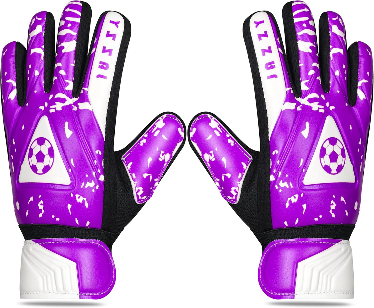 Regine Switzerland Youth Goalie Gloves - Double Wrist Protection & Non-Slip Latex Material