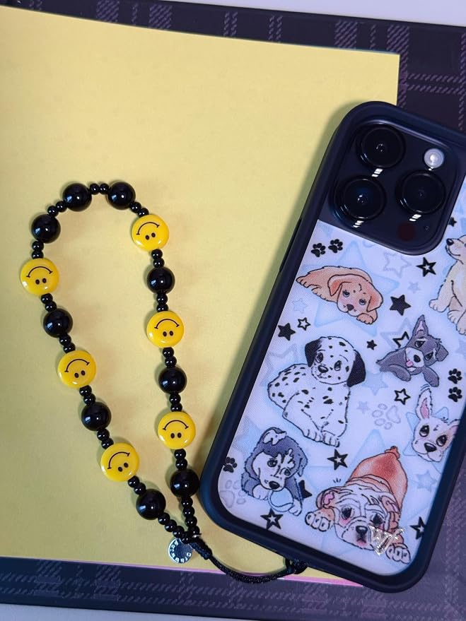 Drawwind Phone Charm Beaded Wristlet Strap Universal Cell Phone Lanyard Cute