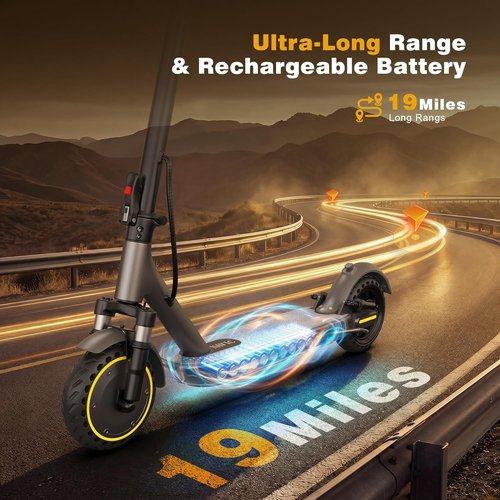 NAVIC Electric Scooter for Adults - Top Speed 22 MPH | Long Range Up to 28 Miles | Dual Suspension & APP Control