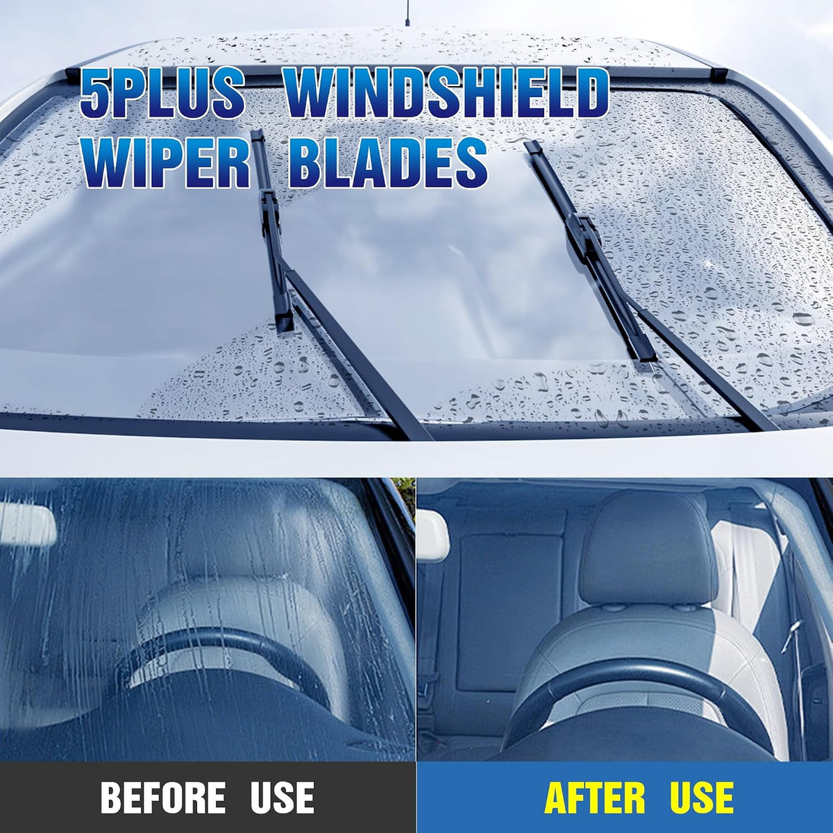 5 PLUS Windshield Wipers Replacement For 2013-2021 Buick Encore, 2015-2022 Chevrolet Trax Windshield Wipers, Original Equipment Automotive Replacement Windshield Wiper Blades 26"+14"+10"(3 Wipers)