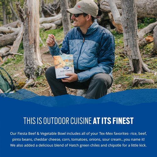 Backpacker's Pantry Fiesta Beef & Vegetable Bowl - Freeze-Dried Camping Meal, 1 Count