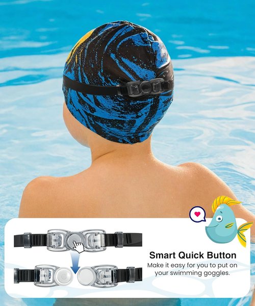NSSIW Swim Goggles - Anti-Fog, No Leak Design with Nose Clip & Earplugs | 3-Pack for Kids Ages 6-14