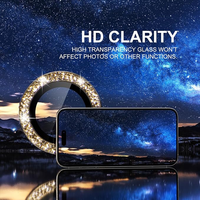 Choiche Compatible for iPhone 15 Pro/iPhone 15 Pro Max Camera Lens Protector