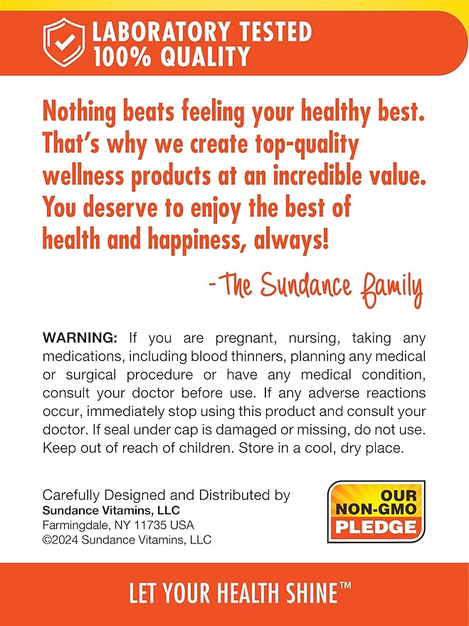 Sundance Odorless Fish Oil 1200mg | 100 Coated Softgels | Controls Fish Burps | Lemon Flavor | Non-GMO and Gluten Free Supplement.