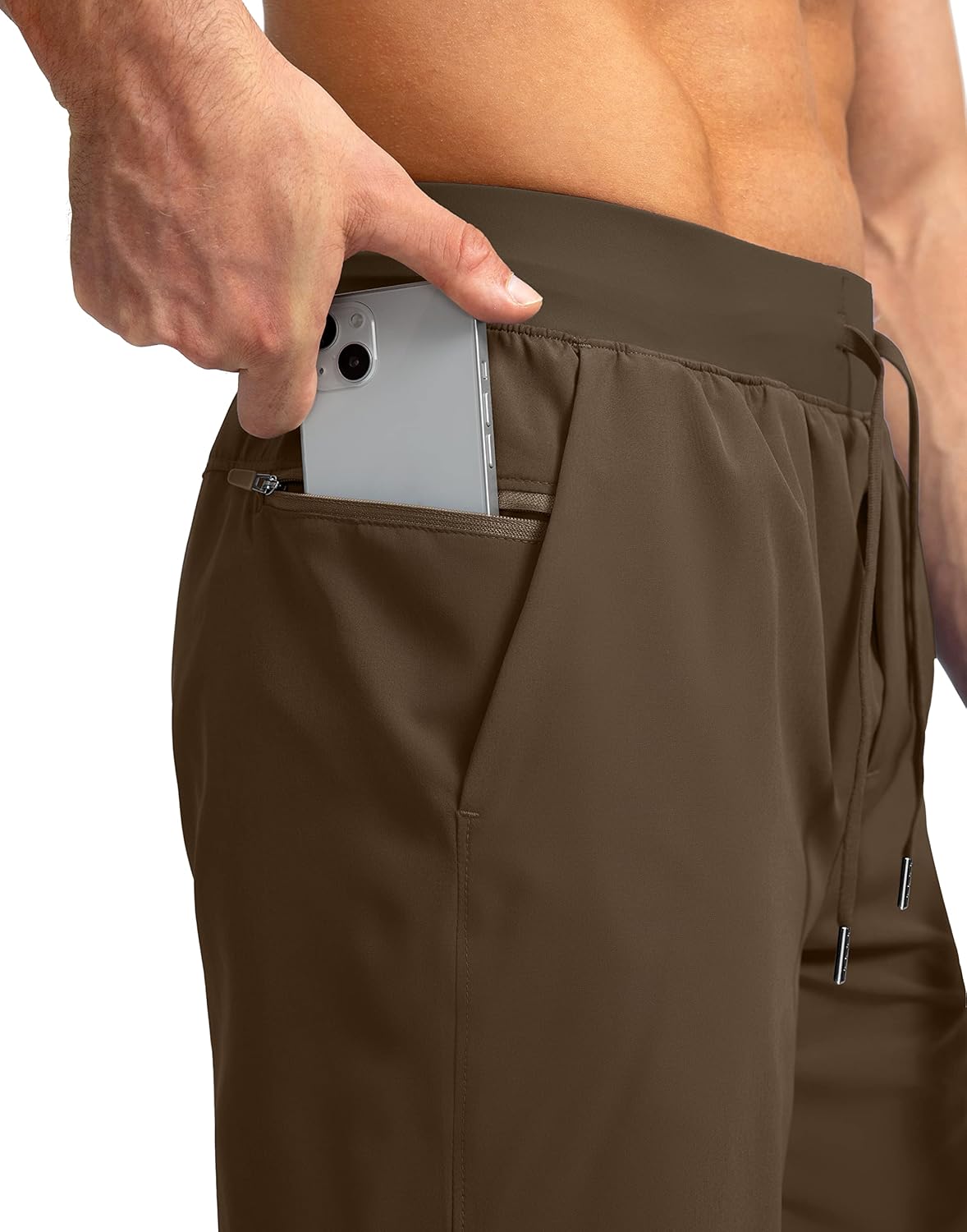 Soothfeel Men's Running Shorts - Lightweight Athletic Shorts with Zipper Pockets | 9"/7"/5" Sizes