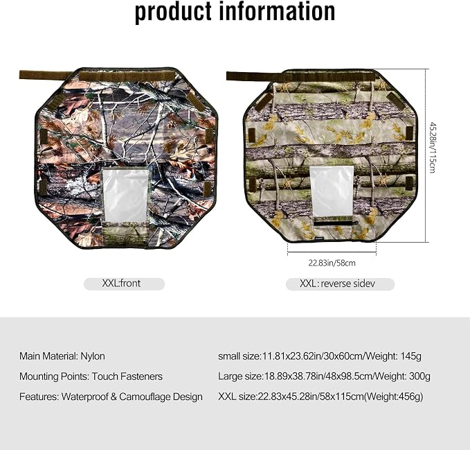 Camera Rain Cover with Openable Viewing Window & Strap Mountable Design