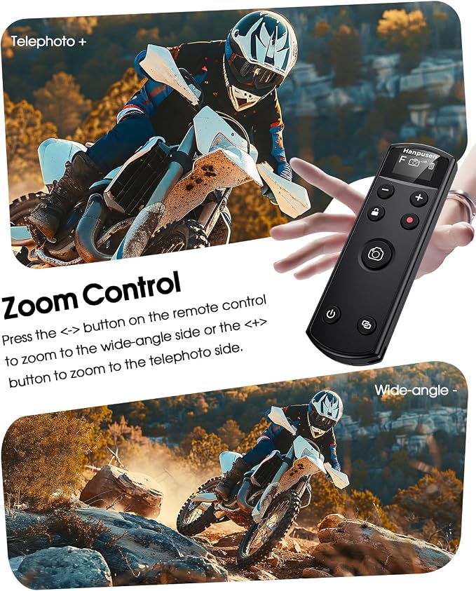for Fujifilm Camera Remote Control, Hanpusen Rechargeable Wireless Shutter