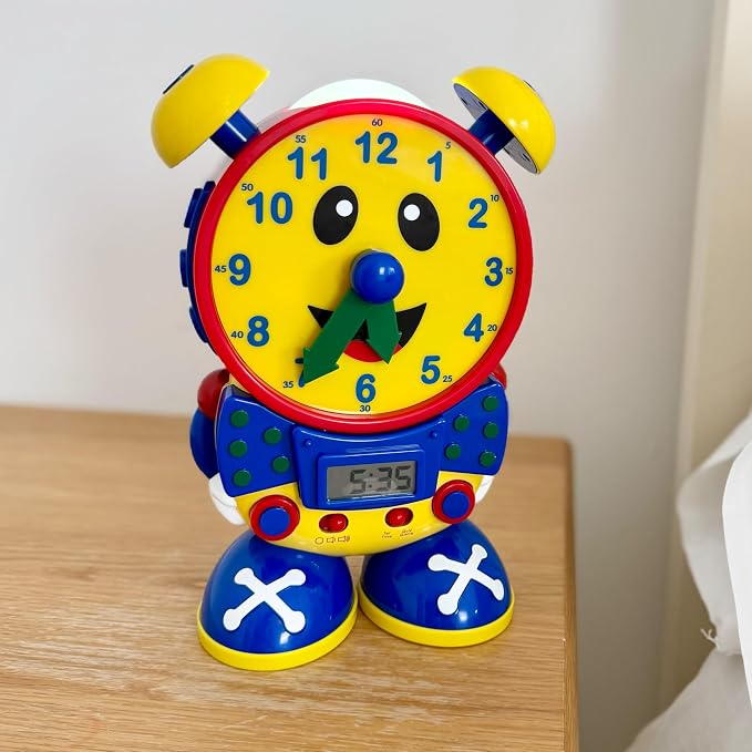 The Learning Journey Telly The Teaching Time Clock, Electronic Analog & Digital