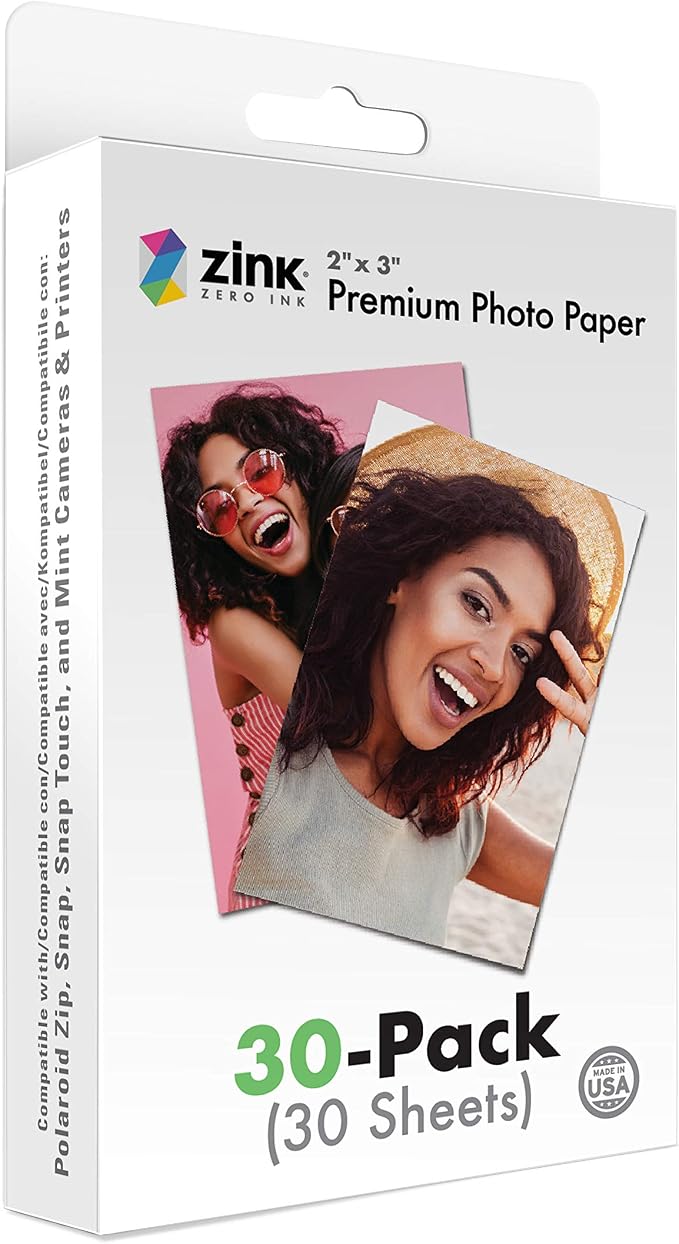 Zink 2"x3" Premium Instant Photo Paper Compatible