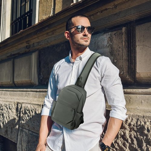 BIRDDIE Anti-Theft Crossbody Sling Bag - Versatile Casual Shoulder Backpack for Hiking & Motorcycling
