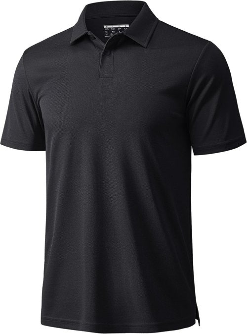 MAGCOMSEN Men's Polo Shirt - Short Sleeve, Breathable Dry Fit for Golf & Casual Wear