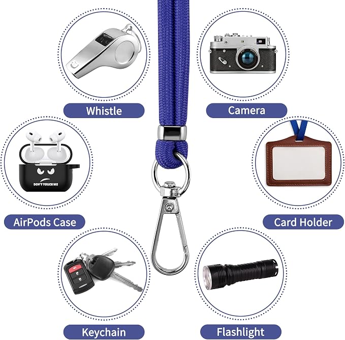 CACOE Phone Lanyard 2 Pcs-2 Pcs Adjustable Neck Strap, Universal Crossbody