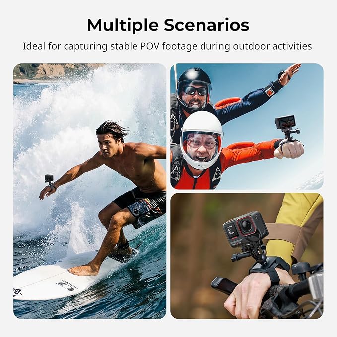 SMALLRIG Wrist Strap Mount for GoPro Hero 13/12/11/10/9 Black, for DJI Osmo