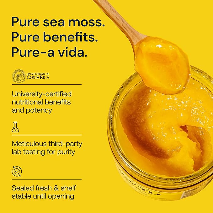 GO/TU Sea Moss Gel – 8oz Turmeric | Pure, Shelf-Stable Superfood | Nature’s Multivitamin