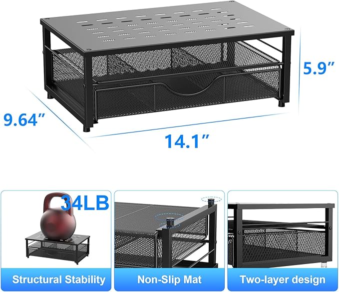 gianotter Computer Monitor Stand Riser, Desk Organizers and Accessories
