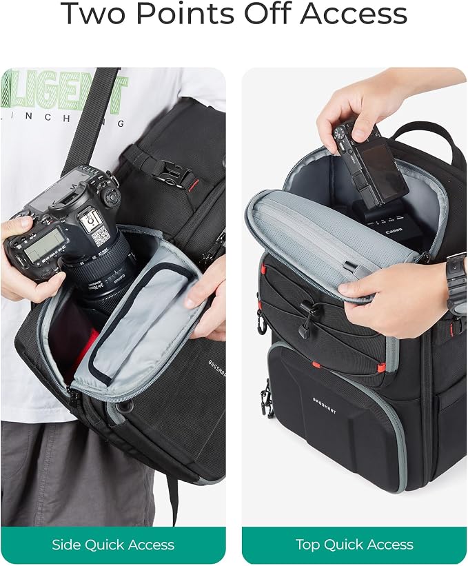 BAGSMART Camera Bag for Photographers, Professional Camera Bag Fits up to 15.6"