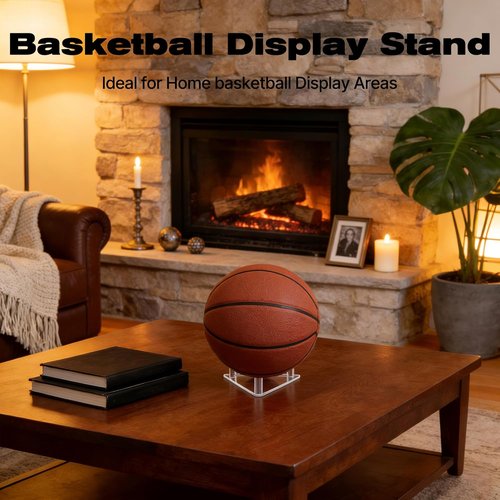 Acrylic Football Display Stand - 3 Pcs Set for Storing & Showcasing Basketballs, Soccer Balls, & More