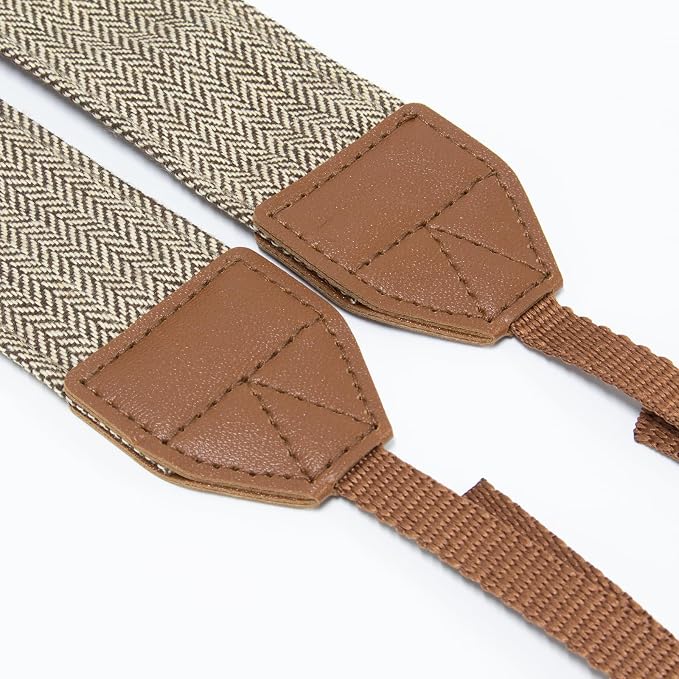 TENOC Vintage Camera Strap 1 Pack, Canvas Herringbone Neck Shoulder Strap