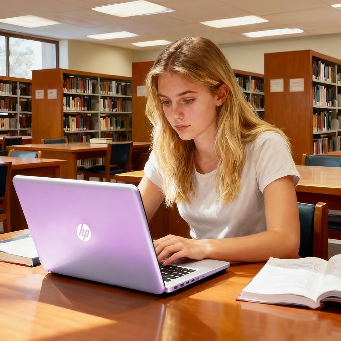 HP 14 Laptop, Intel N150 Processor, 4GB DDR5 RAM, 128GB SSD, 1TB Cloud Storage, Long Battery Life, Windows 11 with Microsoft 365 for Business, Students & Everyday Use