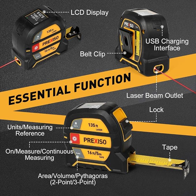 PREXISO 215Ft Laser Measure