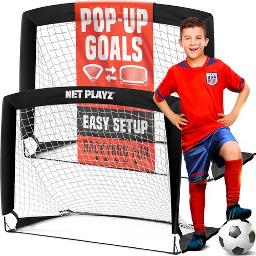 NET Playz Portable Soccer Goal - Easy Fold-Up Design for Training | 4ft x 3ft Size