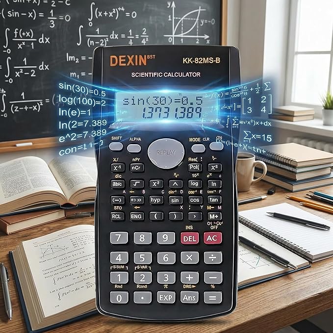 24 Pack Scientific Calculators, 2 Line Engineering Large Display Scientific
