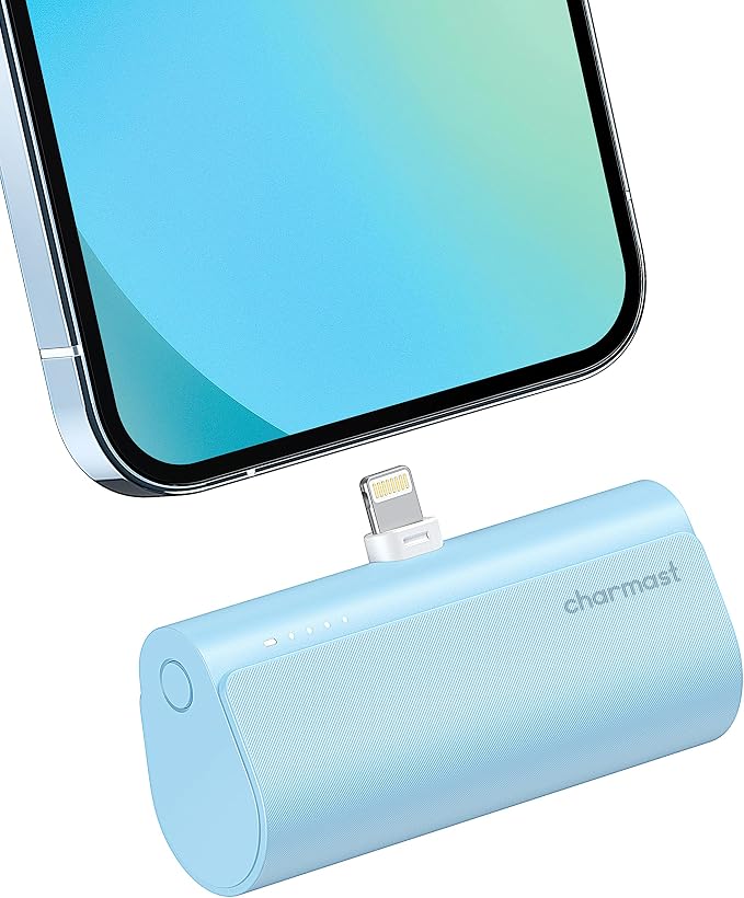 charmast Small Portable Charger 5000mAh, Ultra-Compact 20W PD Fast Charging Power Bank Mini Battery Pack Compatible with iPhone 14/14 Pro Max/13/13 Pro Max/12/12 Pro Max/11/XR/X/8/7/6, and More