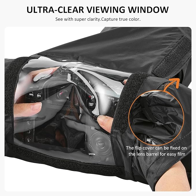 Professional Waterproof Camera Rain Cover, Universal DSLR Camera Protector