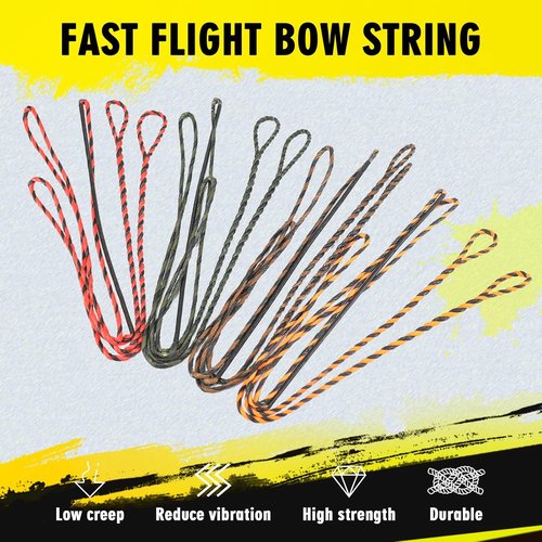 LWANO D97 Flemish Twist Bow String - Handmade Fast Flight 16 Strands | 54-70in Replacement for Longbow & Recurve Bow